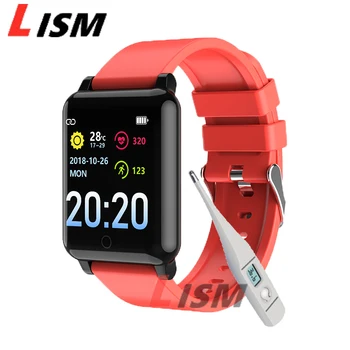 

Lism Body Temperature ECG F54 Remote Care Smart Watch Women Man Heart Rate Monitor Long Standby Women Smartwatch Blood Pressure