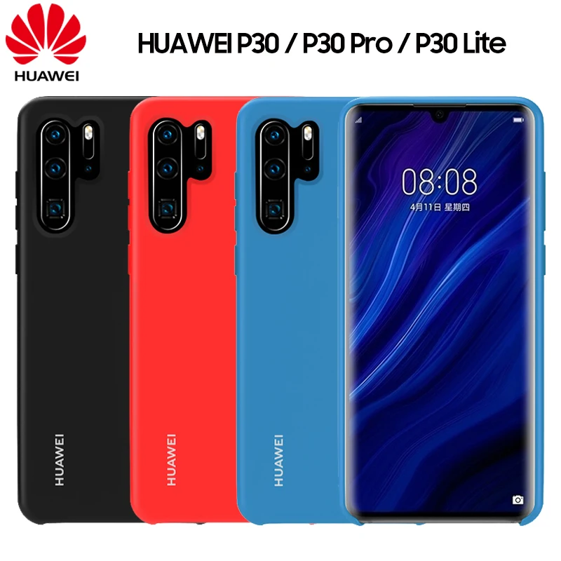 

for Huawei P30 P20 Pro Case Original Official Liquid Silicone Soft Shockproof Protection Back Cover for Huawei P20 P30 Lite Case