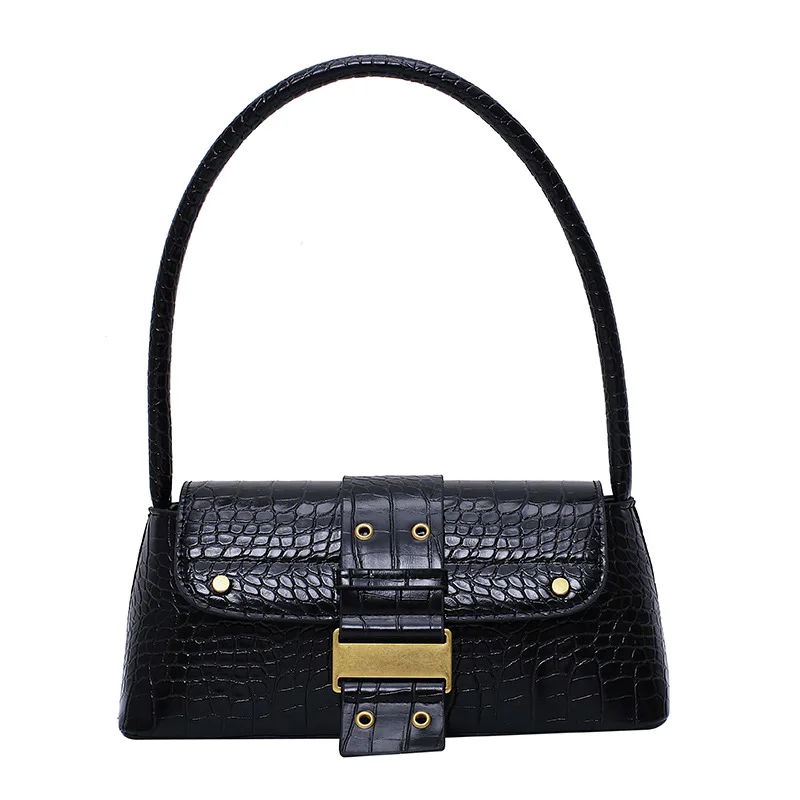 Женская Ретро мода багет популярная крокодиловая сумка на плечо Женская Повседневная сумка для покупок роскошная дизайнерская сумка
