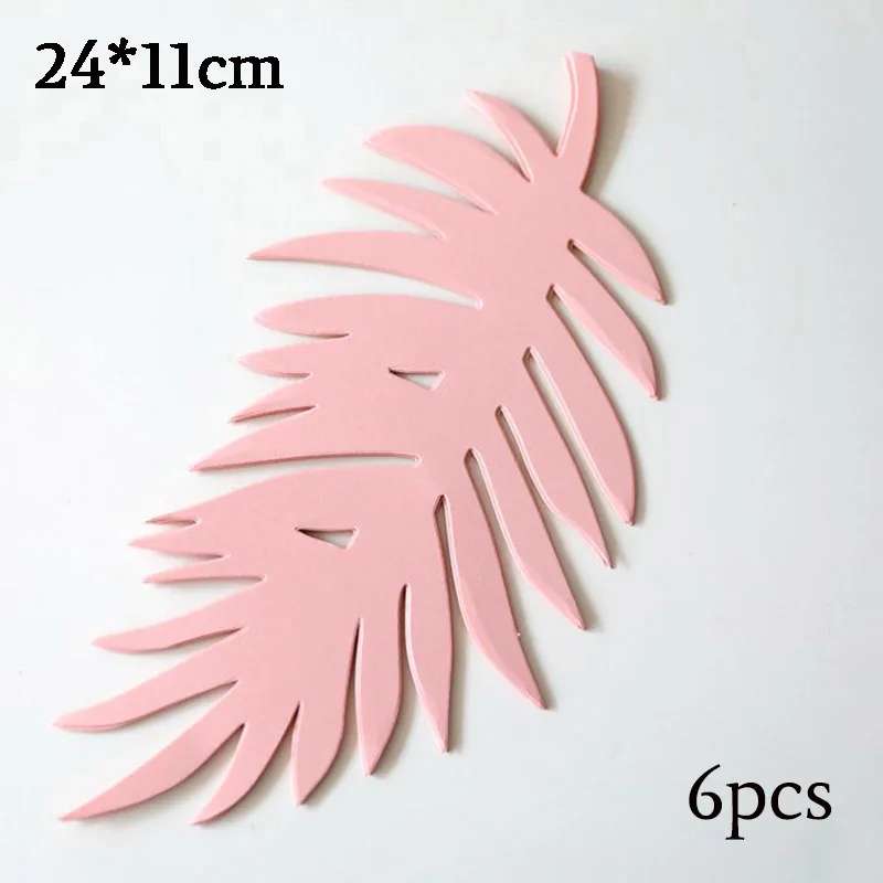 6pcs pink palm 30 см DIY бумажные цветы искусственные розы свадебный фон день рождения стены декорация праздничные украшения Цветы для настенного декора - Цвет: 6pcs pink palm