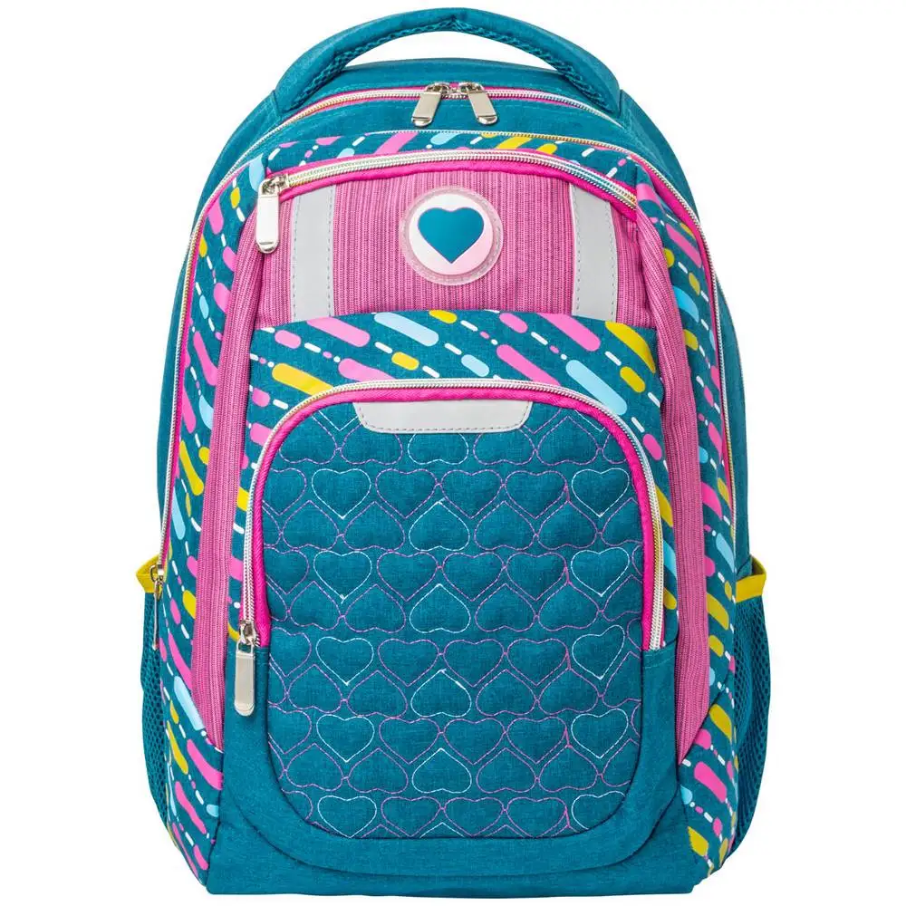 Рюкзак школьный ACTION для девочки сине розовый|Школьные ранцы| |