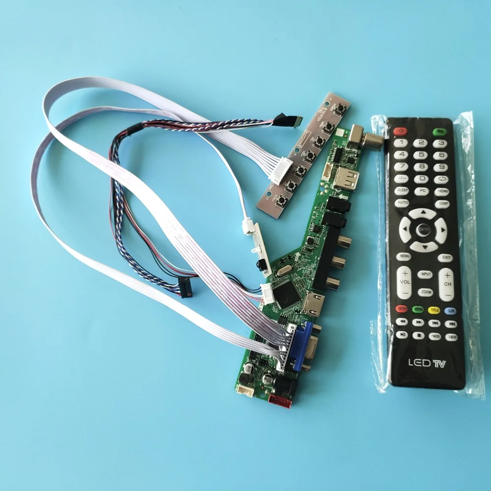 

Kit for LTN101NT06-2/W01/001 1024x600 Display Screen Audio AV LED VGA TV 40pin Panel USB LVDS Controller Doard LCD Remote HDMI