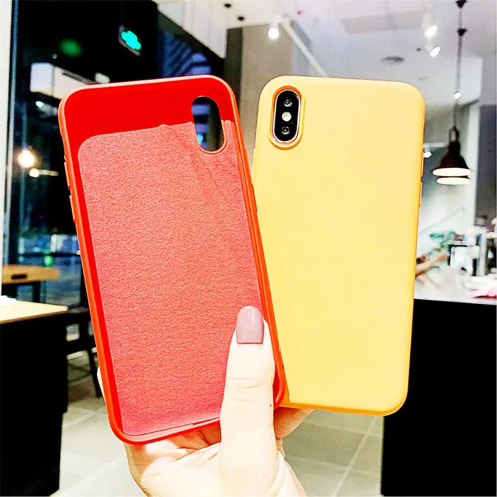 

Origina Silicone Candy Color Phone Cases for iPhone 11 Pro Max Case for Coque iphone 7 8 6 6S Plus X XS Max XR Case Fundas Capa