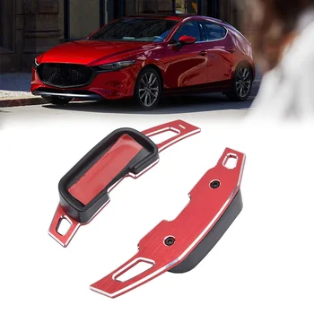

2Pcs Paddles Extension Steering Wheel Direct Shift Paddle Extension DSG Aluminum Alloy Shifter Extension for Mazda CX-5 Axela At