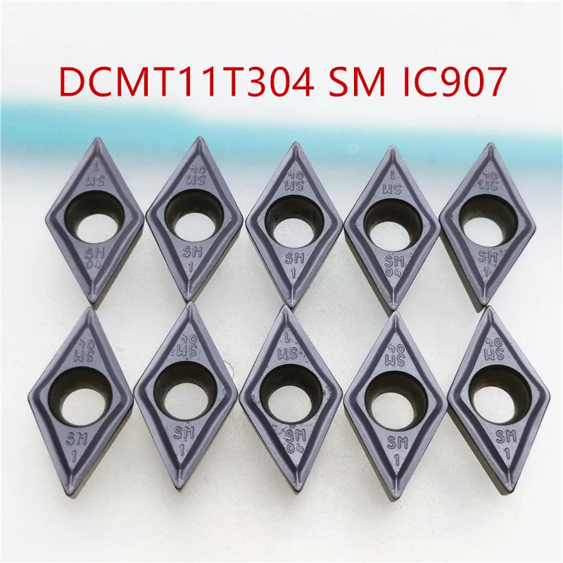 DCMT11T304 SM IC907 IC908 DCMT11T308 SM IC907 IC908 поворотные твердосплавные вставки токарный станок фреза резак Режущий инструмент для ЧПУ