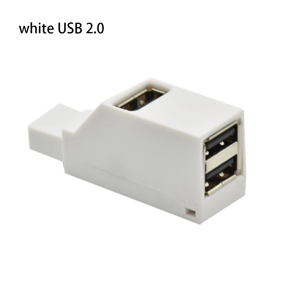 USB 2.0 Мини 3 порта USB2.0/USB3.0 сплиттер концентратор высокоскоростной передачи данных сплиттер коробка адаптер для ПК ноутбук MacBook Pro Аксессуары - Цвет: USB 2.0