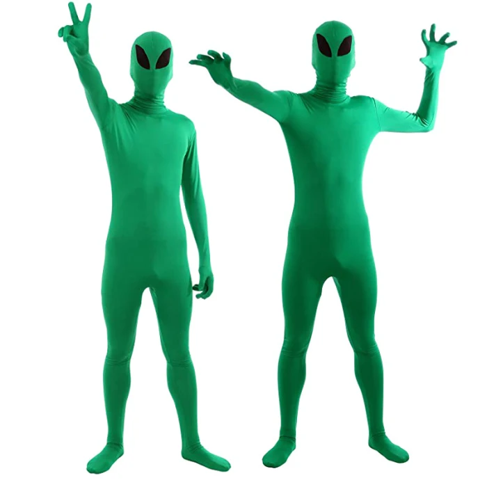 Высококачественный Забавный взрослый инопланетянин эластичный костюм для вечеринки одежда для косплея на Хэллоуин костюм X85