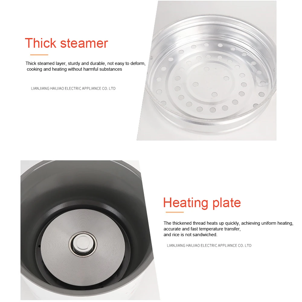 Электрическая плита с подогревом, Ланч-бокс, Мини рисоварка, портативная многофункциональная Meiyun 1.2L 220V для приготовления супа, кухни