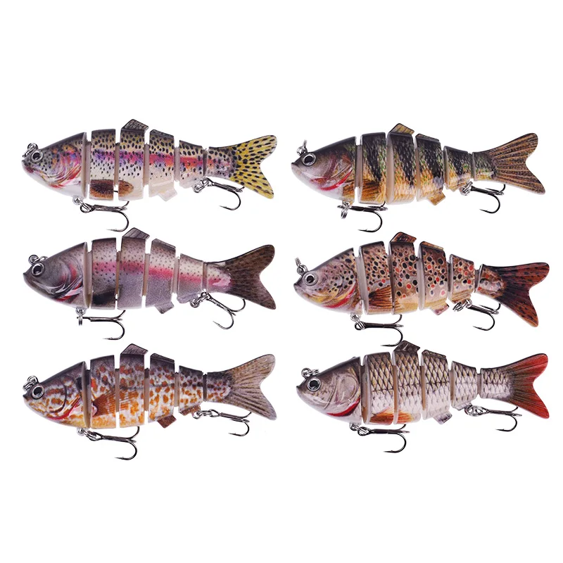 1 шт мульти секции Swimbait Троллинг рыболовные приманки 9 5 см 20g воблеры жесткая