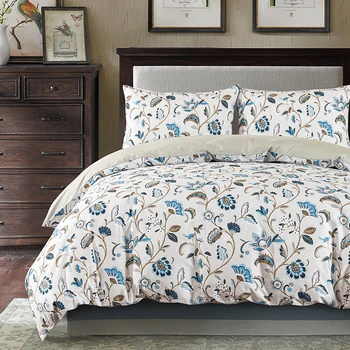 

ELKA 100% Cotton Printed Home Textiles Bedding Set Bedclothes include Duvet Cover Pillowcase 140x200cm/200x200cm/240x220cm Size