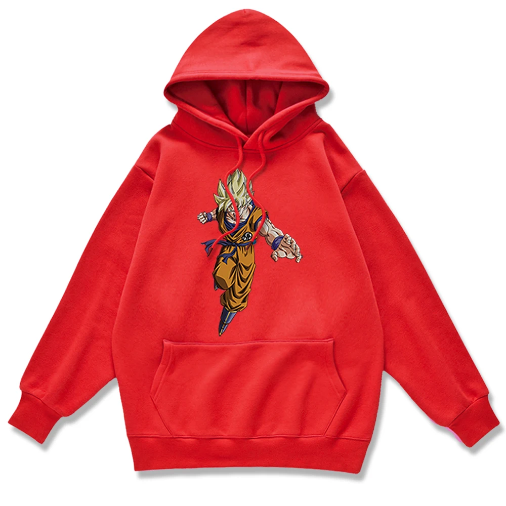 

Pullovers Male Japanese Anime One Piece Streetwear Cartoon Image Pattern Hoodies For Men Trend Street Hooded Loose Mens Hoodie