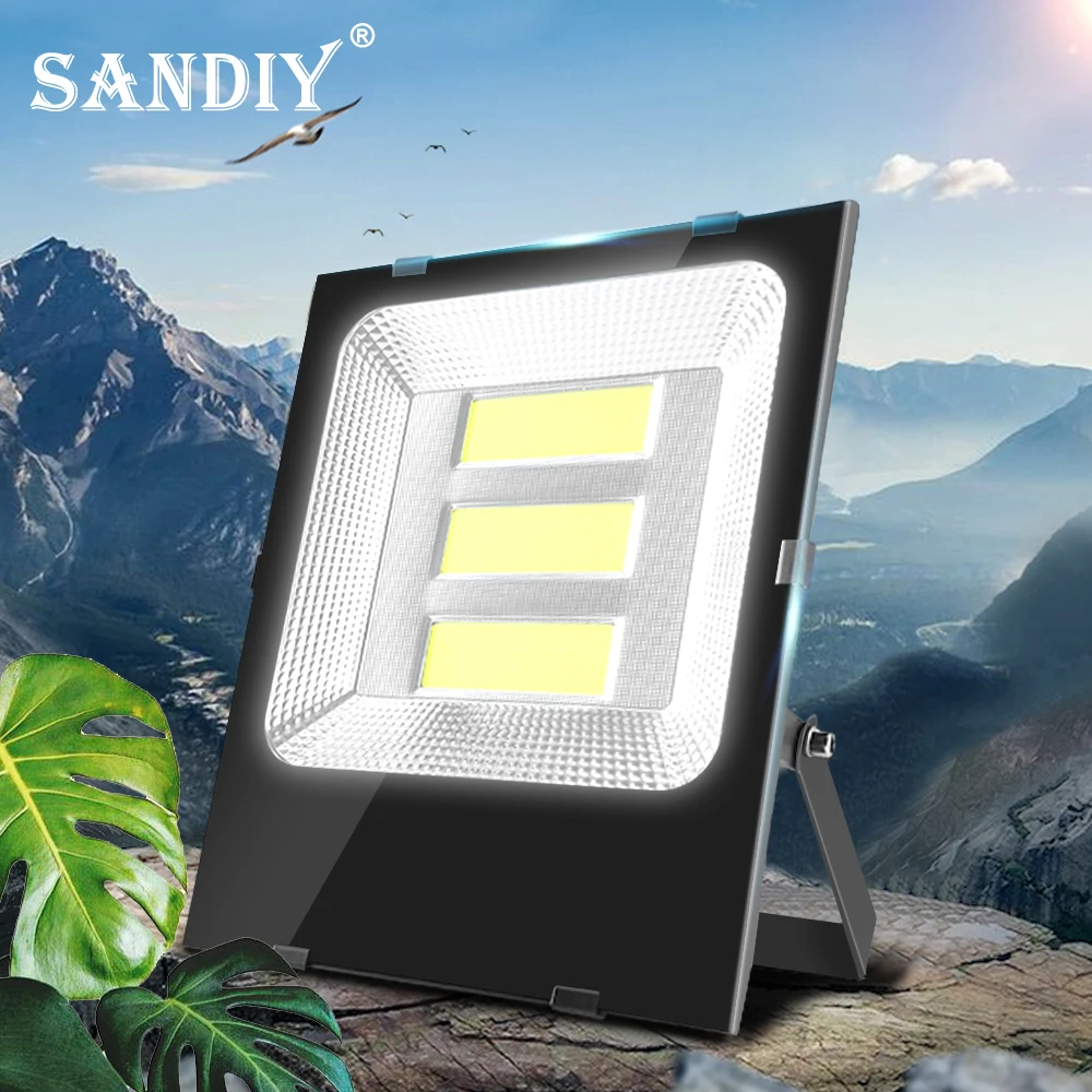 150W Flood Light 200W Projector Waterproof Outdoor Lighting Exterior Wall Building Garden Trees Square Spotlight 110V 220V