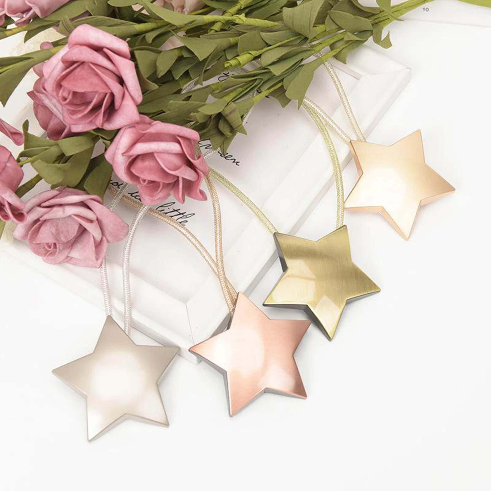 Magnetic Curtain Clip Holders Tieback Buckle Clips Hanging Pentagram Tie Back Accessories | Дом и сад