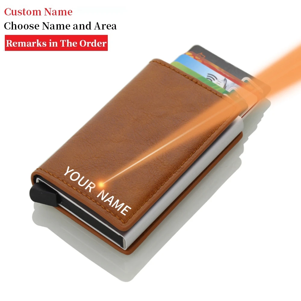 2022 portafoglio personalizzato porta biglietti da visita Hasp Rfid