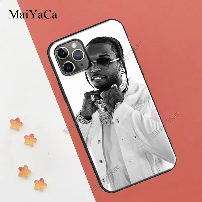 MaiYaCa Rapper Pop Smoke Case For iPhone 12 Pro Max mini 11 Pro Max XS X XR SE 2020 6S 7 8 Plus Cover