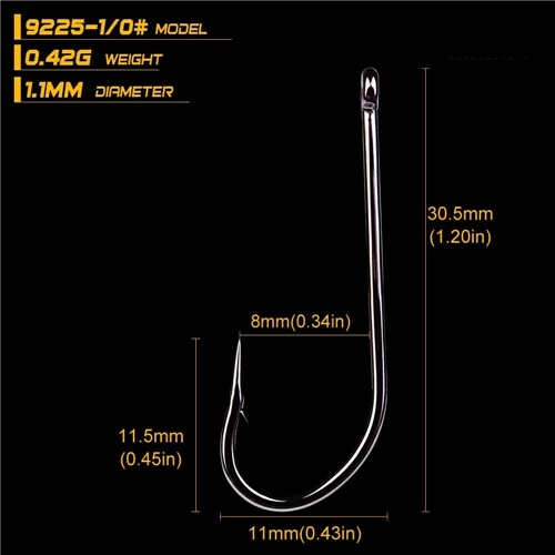50 шт./лот 9255 серии 1#1/0#2/0#3/0#4/0#5/0#6/0#7/0#8/0# бронзовых морских рыболовных крючков O'shaughnessy рыболовный крючок Отсадочная рыболовный крючок, снасти - Цвет: size1-0
