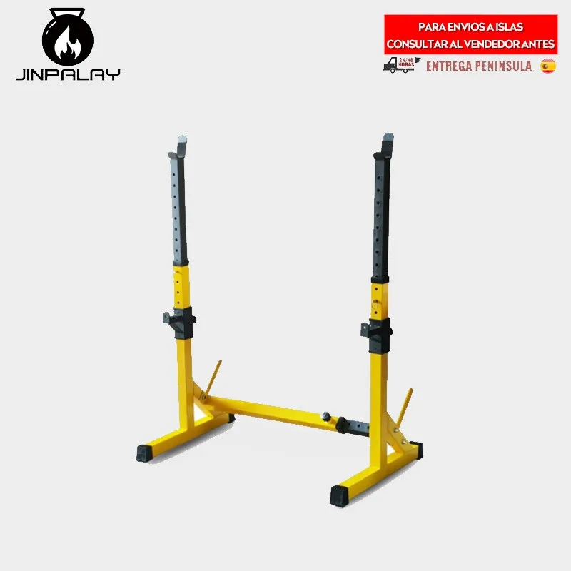 Supporto Ripiano Multifunzione Per Barre E Pesi | Squat Rack Regolabile Squat | Spedizione Dalla Spagna
