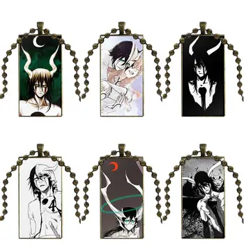 

Bleach Ulquiorra Cifer Necklace Fashion Long Chain With Rectangle Necklace Jewelry For Women Choker
