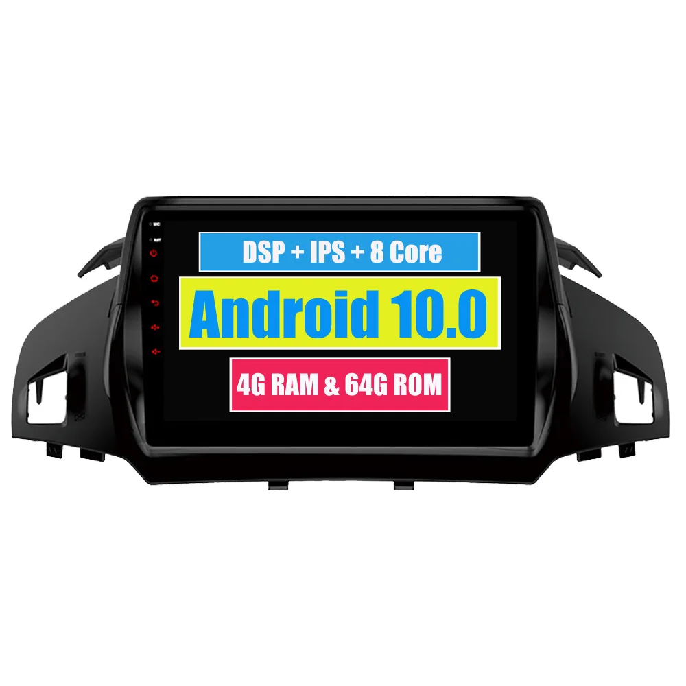 RoverOne Android 10 Автомобильный мультимедийный плеер для Ford Kuga Escape 2013 - 2017 Авторадио