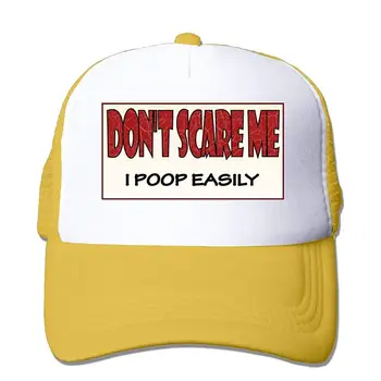 

TSDFCDon't Scare Me I Poop Easily Mesh Baseball Caps,Yellow,One Size