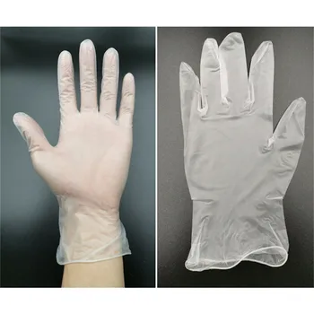 

100pcs Disposable Transparent Sunscreen Waterproof Comfortable Short Gloves Full Finger Driving Gloves Drop Shipping S/M/L