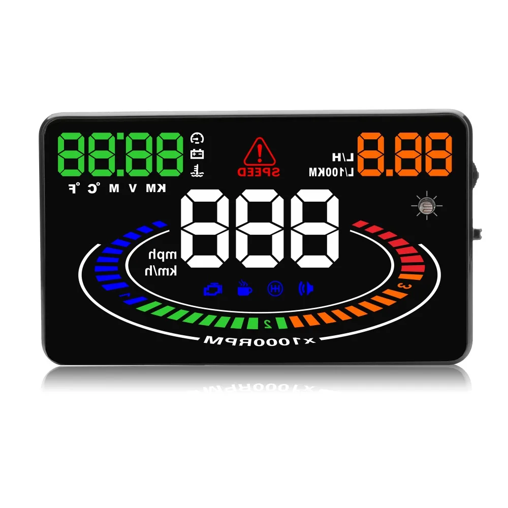 HUD E300 дисплей автомобиля gps OBD OBD2 диагностический инструмент проектор Цифровой измеритель скорости автомобиля сигнализация безопасности