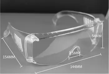 

Safety goggles Anti-spitting splash Transparent Protective Glasses Goggles for Chemical Research Cycling Riding 1 Set