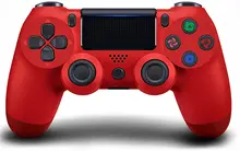 EUIYI – manette de jeu sans fil PS4, Joystick pour Console Playstation4/ Slim/Pro avec batterie 1200 mAh/Vibration Turbo (rouge)