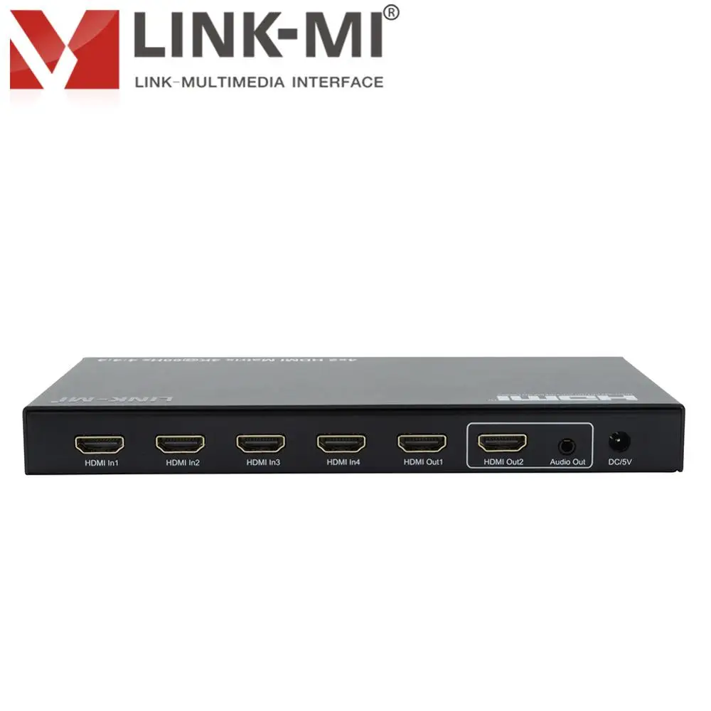 4K HDR10 HDMI 2,0 матрица 4x2 Переключатель Поддержка 18 Гбит/с, аналоговый аудио 2,0 извлечения