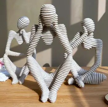 

2020 $ Abstract Character Decoration North European Creative Home Ornament Sculpture Resin Europe People
