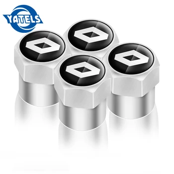 

4Pcs Auto Car Tire Valve Caps Tyre Wheel Hexagonal Ventile Air Stems Cover Airtight rims For Renault car series Accessories
