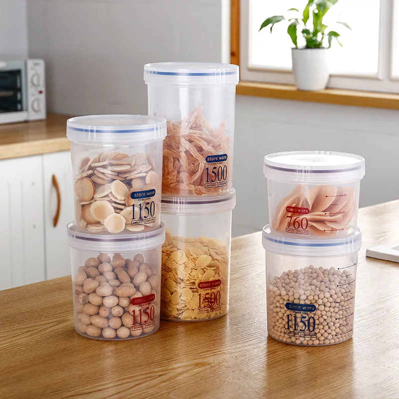 Food Storage Containers, 3 Pack(760ml, 1150ml, 1500ml) Plastic