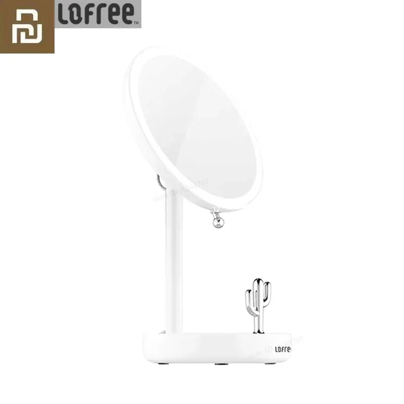Xiaomi Mijia Lofree HD зеркало с регулируемой столешницей 2000 мАч дневной свет косметический макияж Led зеркало с коробкой для хранения
