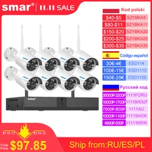 Smar H.265 2MP Wireless CCTV System 1080P NVR Kit Outdoor Night Vision P2P Wifi IP Security Camera Set Video Surveillance Kit