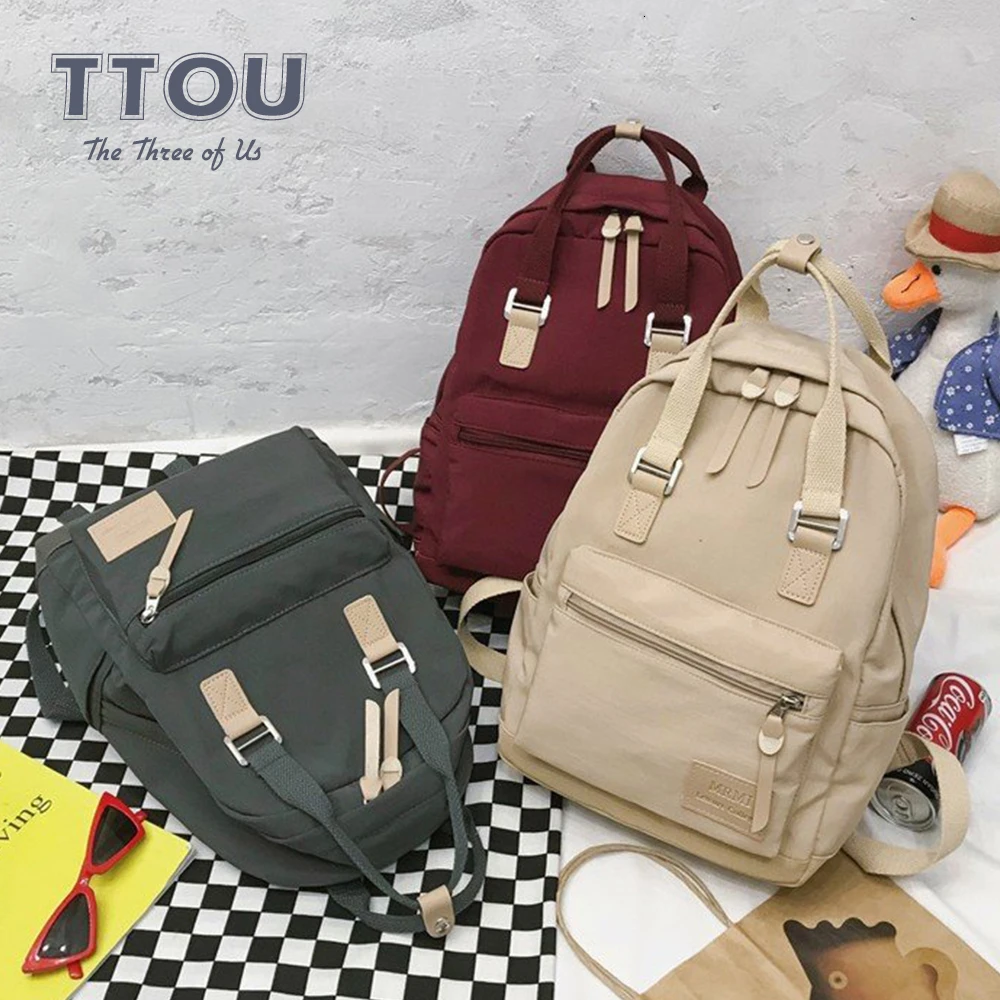 

TTOU Fashion Women Classic Backpack Backpack Female School Bag For Girl Shoulder Bag High Capacity Rucksack University Bag 2019
