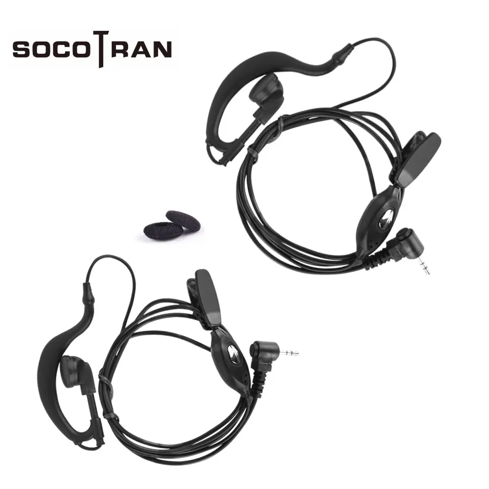 2 шт. 1 контактный 5 мм Jack PTT MIC Динамик для SC R40 / R60/ T80 иди и болтай Walkie Talkie “иди
