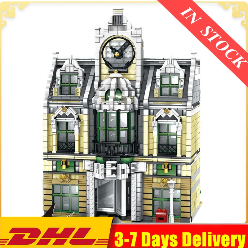 

DHL In Stock 0922 MOC 2039PCS City Streetview Series The Grand Emporium Building Kits Blocks Bricks Kids Ql0924 Ql0920