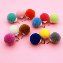 Милый меховой шарик Thumbtack INS креативная декоративная живопись булавка на булавке декоративные Thumbtack Кнопки Декоративные стандартные булавки