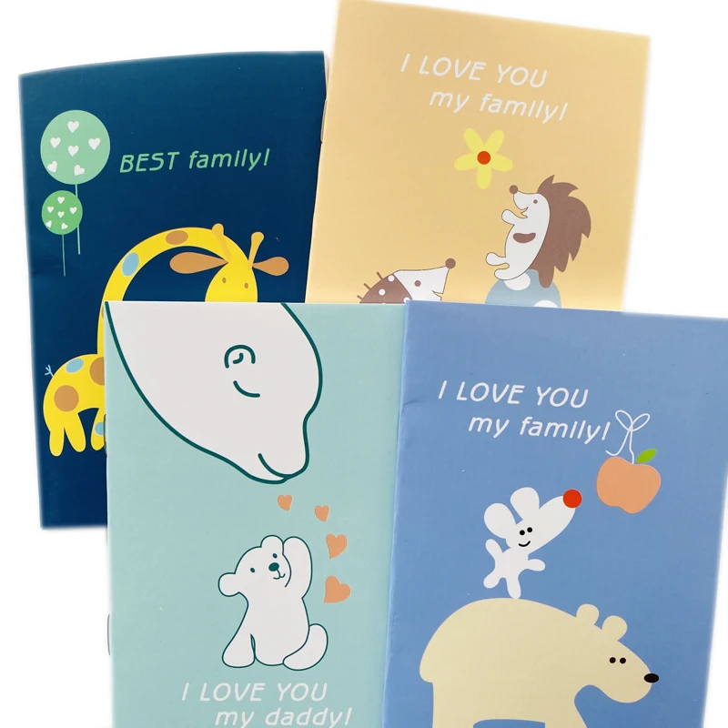 20 Pages Cute Animal Family Giraffe Bear Notebook Writing Diary Book Gift For Event School Office Supply Student Stationery 20 Pages Cute Animal Family Giraffe Bear Notebook Writing Diary Book Gift For Event School Office Supply Student Stationery