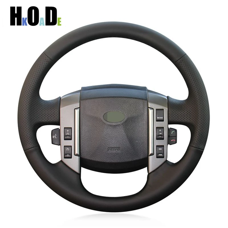 Чехол рулевого колеса автомобиля ручной работы из искусственной кожи для Land Rover