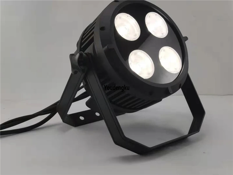 6pcs Waterproof outdoor par can led 4X50W warm/cool white 2in1 led stage par 64 ip 65 led par light
