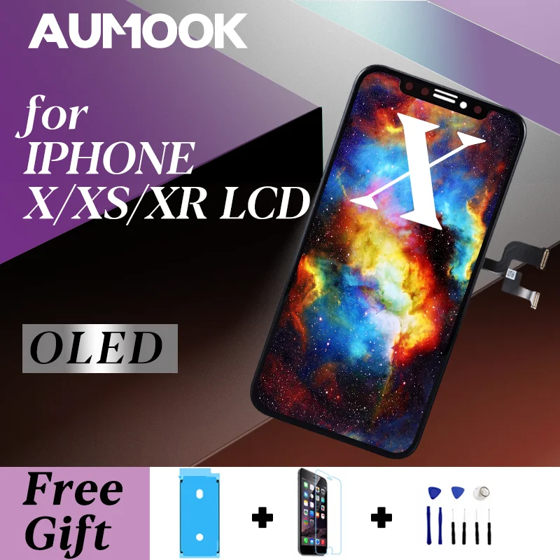 ЖК дисплей OLED для IPhone X XS XR сенсорный экран с цифровым преобразователем сменные