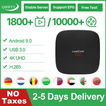 

Leadcool Plus QHDTV IPTV Arabic Algeria IPTV Android Smart Android 9.0 TV Box IPTV Germany Belgium Nederlands No App Included