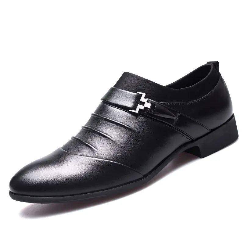

2019 PU Leather Men Dress Shoes Formal Wedding Party Shoes for Men Retro Brogue Shoes Luxury Brand Men's Oxfords Formal Shoes