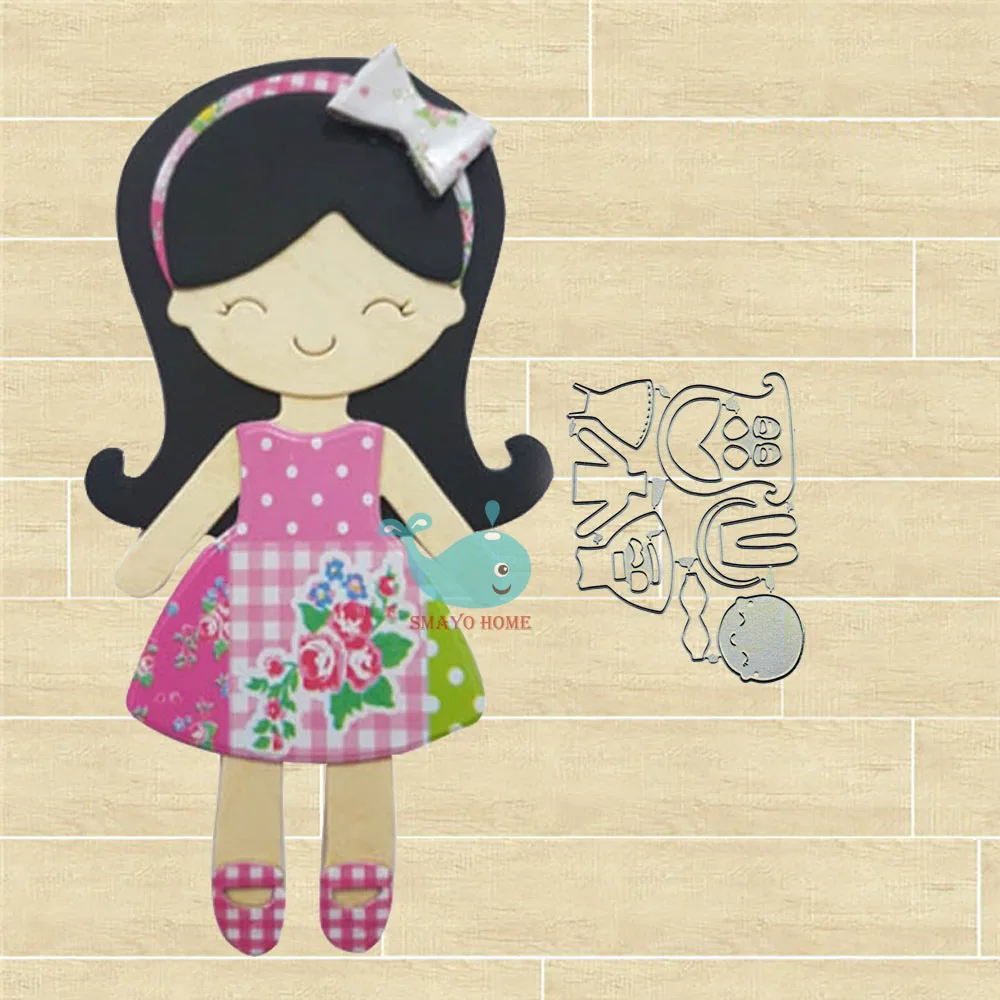 

Girl Metal Cutting Dies Stencil New 2019 for DIY Scrapbooking Craft dies Cut Decor Photo Cards