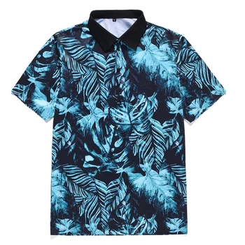 

Hawaii Beach Short Sleeve Business Printing Short Sleeve Men Shirt Street Men Shirt Printing Summer T Shirt For Male