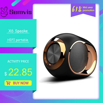 

X6 Speaker High Volume Bass Bluetooth Wireless Speaker HIFI Portable Speakers Stereo Sound FM TF Card USB TWS Speaker Waterproof