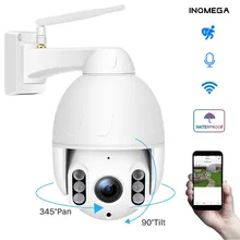 INQMEGA 1080P PTZ купольная камера слежения за человеком беспроводная уличная Wifi камера IP66 Водонепроницаемая двухсторонняя аудио 50 м ночное видение