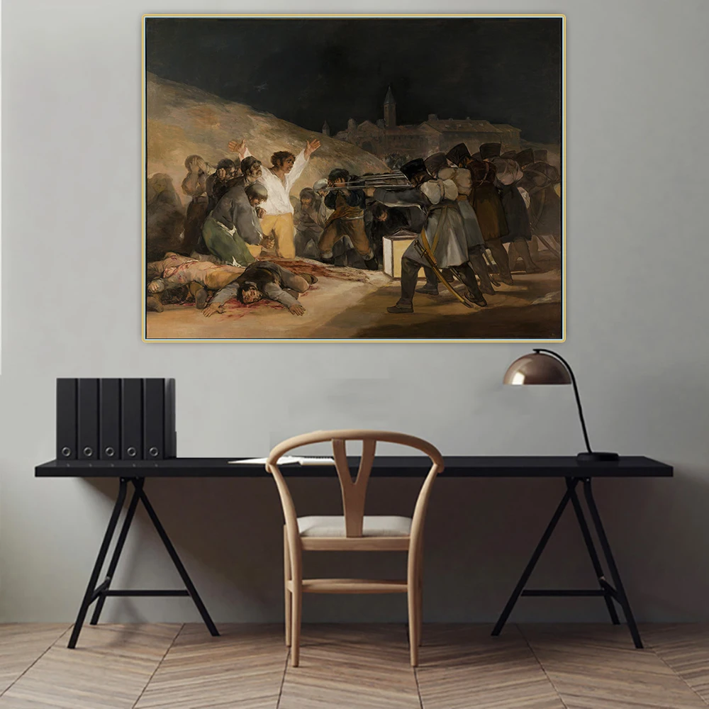 Citon Francisco Goya 》 третья мая 1808 года в Мадриде картина маслом на холсте