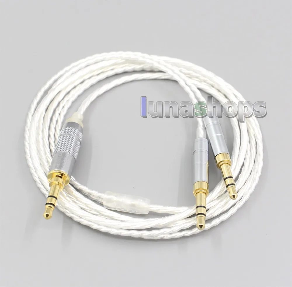 LN006626 XLR 4 4mm 2 5mm Hi Res Silver Plated 7N OCC Earphone Cable For Onkyo A800 Headphone 3 5mm Pin